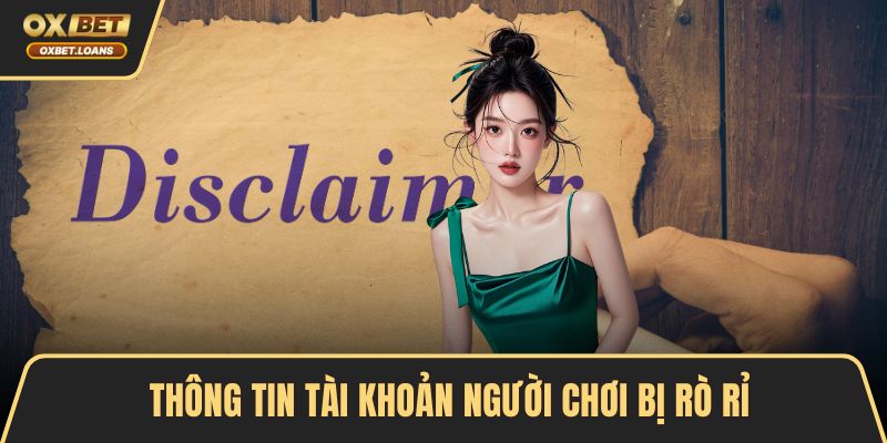 Thông tin tài khoản người chơi bị rò rỉ